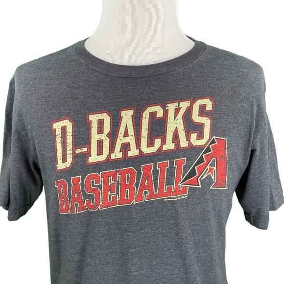MLB Arizona Diamondbacks Gray Ring Spun Soft Tee - Picture 2 of 13